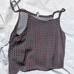 cropped flowy tank top